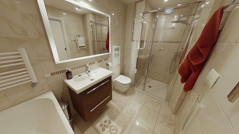 Wide View of Modern Bathrooms